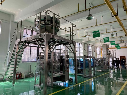 Высокоскоростные кукурузные хлопья многоголовые весовые ротационные пакеты с газовым смывом
