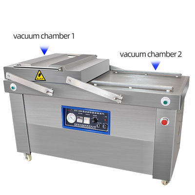 2.1KW Двухкамерная вакуумная упаковочная машина для одежды/химической жидкости/продовольственных пакетов