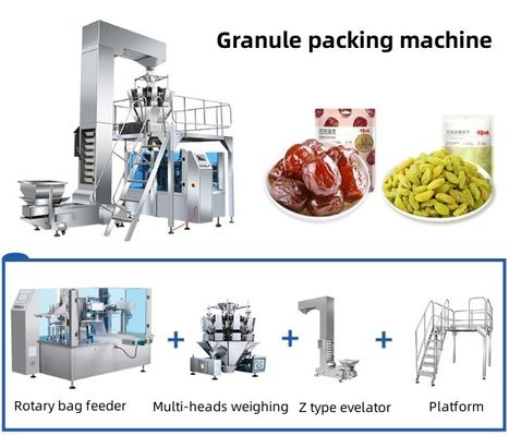Пластиковый упаковочный материал используемый скоростной вращающийся пакет упаковочной машины для орехов и семян