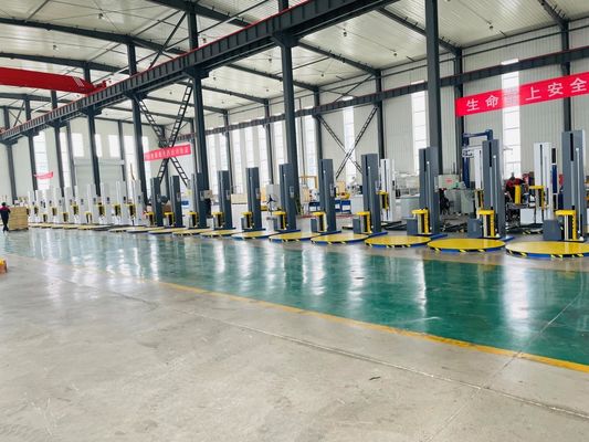 Электрическая автоматическая упаковочная машина с пленкой для упаковки поддонов типа 1650