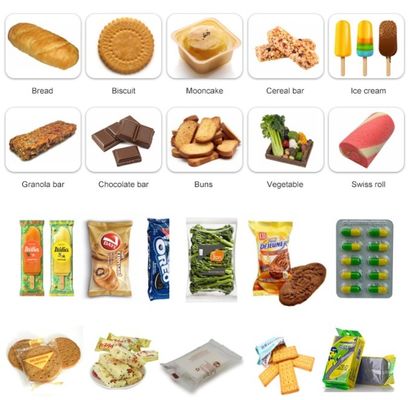 Автоматическая упаковочная машина для хлеба из пластиковых пакетов с подушкой с шириной пленки 90-400 мм