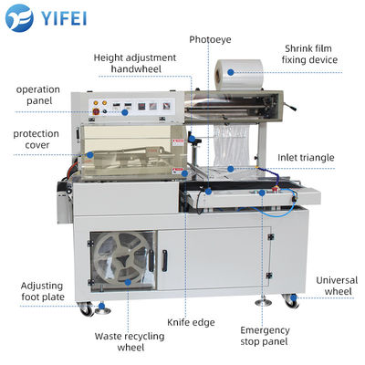 Промышленная автоматическая теплосокращающаяся упаковочная машина для процесса уплотнения бутылок шампуня