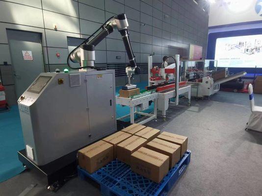 Полностью автоматический роботизированный паллетизатор с пневматическим приводом для упаковок для одежды