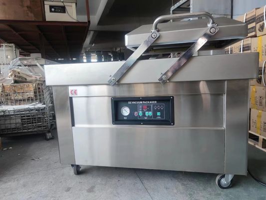 Электроприводная Dz600 рыбная овощная вакуумная упаковочная машина с двойной камерой