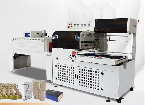 Электрическая автоматическая PE POF PVC пластиковая пленка боковая уплотнительная и режущая машина с тепловой упаковочной машиной