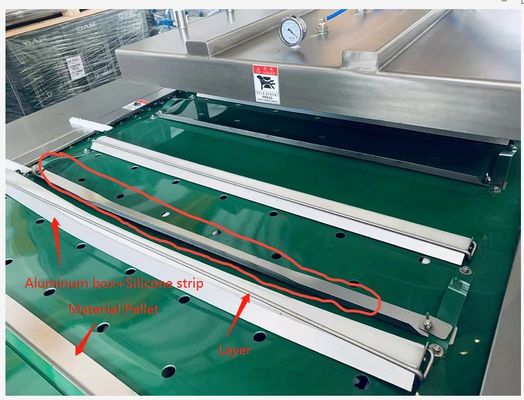 380V/50HZ напряжение коммерческая автоматическая вакуумная упаковочная машина для мясной пищи