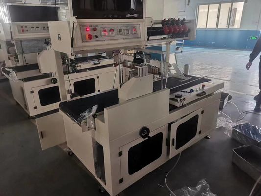Электрический POF Film Shrink Wrapping Machine для фруктовых подносов 1750*900*1450 мм Размер