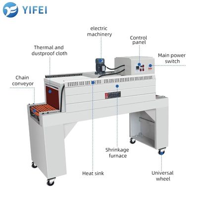POF Film Seal Cut Machine for Bath Bombs Автоматическая теплосокращающая упаковка и CE