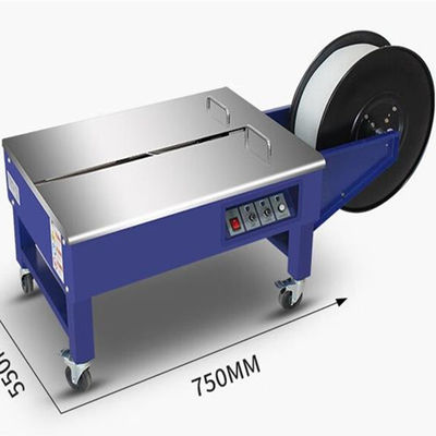 Полуавтоматическая PP ремень упаковки ременьная машина с двойным двигателем для герметизации картона