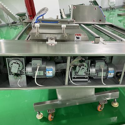 Пластиковая упаковка нуждается в вакуумном уплотнителе для пищевых продуктов с непрерывным вращающимся типом прокатного ремня