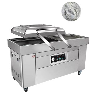 Полуавтоматическая коммерческая двойная камера вакуумная упаковка для цельной курицы и индейки