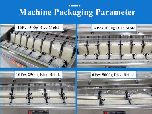 Машина для вакуумной упаковки рисовых кирпичей из нержавеющей стали с легкой эксплуатацией