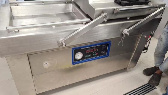 Коммерческий вакуумный уплотнитель мяса с двойной большой камерой DZ-600/2SB 183x90x105cm