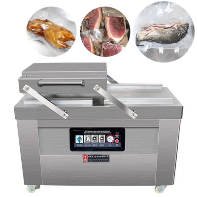 220V/50HZ Двухкомнатный вакуумный уплотнитель для хлеба, мяса, рыбы, зерна, овощей и картофеля