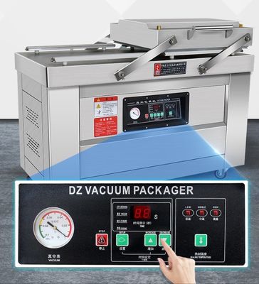 220V/50HZ Двухкомнатный вакуумный уплотнитель для хлеба, мяса, рыбы, зерна, овощей и картофеля