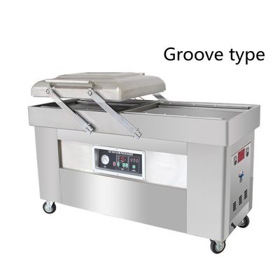 Говяжья стейк Пластиковая упаковка 40м3/ч Скорость насоса Вертикальная двойная камера Вакуумная упаковка