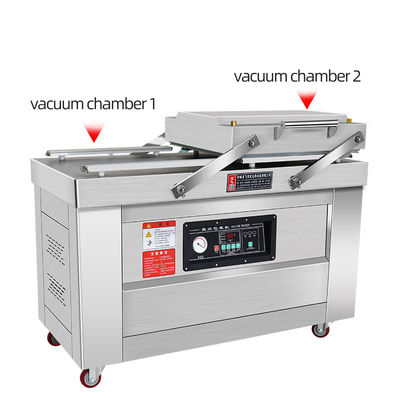 150 кг. Двухкамерная вакуумная упаковочная машина для оливков и маниока DZ-400/2S