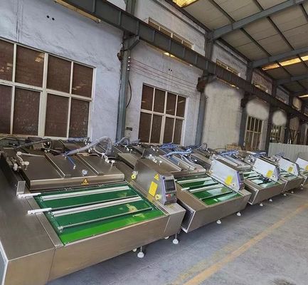 Пластиковая упаковочная уплотнительная машина для непрерывной вакуумной консервации пищевых продуктов