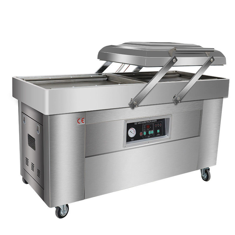2.1KW Двухкамерная вакуумная упаковочная машина для одежды/химической жидкости/продовольственных пакетов