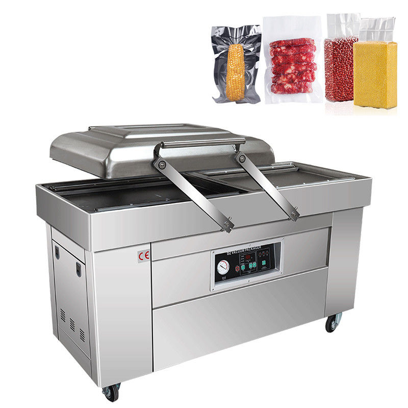 DZ 600/700/800 Большая двухместная вакуумная мясная упаковочная машина для риса, рыбы