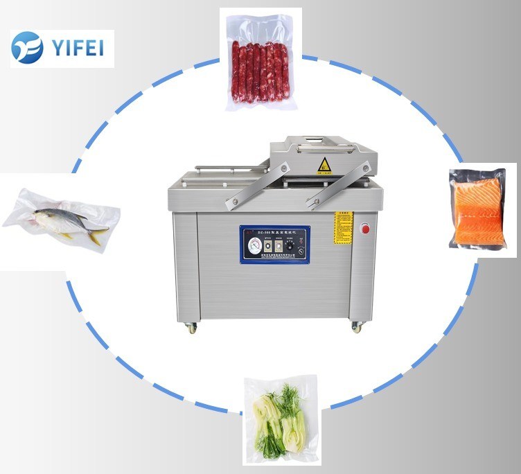 Двухкомнатный вакуумный уплотнитель скорость насоса 100 м3/ч хранилище пищевых продуктов вакуумная упаковочная машина