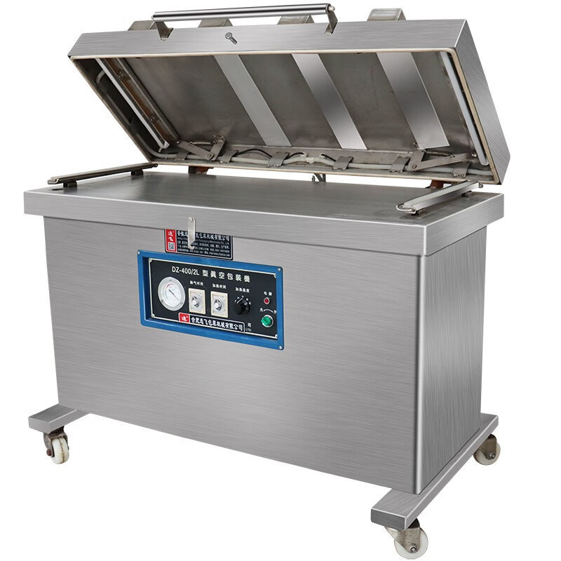 Вакуумная упаковочная машина для морской рыбы с длиной уплотнения 400 мм*2 шт. и скоростью насоса 40 м3/ч